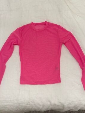 MATTE COLLECTION Pink Long Sleeve Lightweight Top